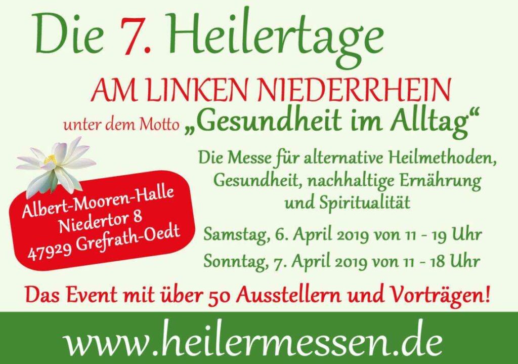 Die 7.Heilertage am linken Niederrhein - Heilertage am linken Niederrhein - 2019-04-06
