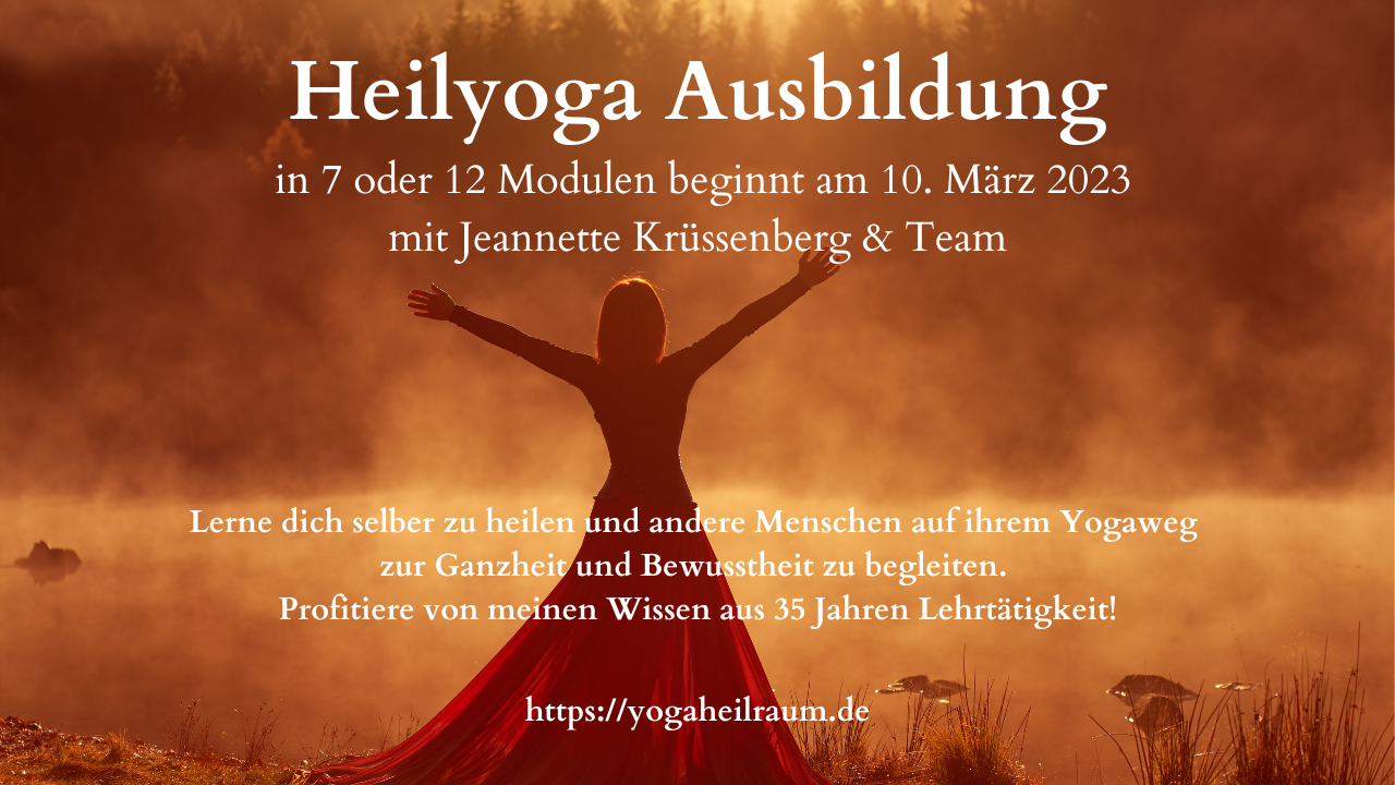Heilyoga-Ausbildung ab 10.03.2023 - Jeannette Krüssenberg