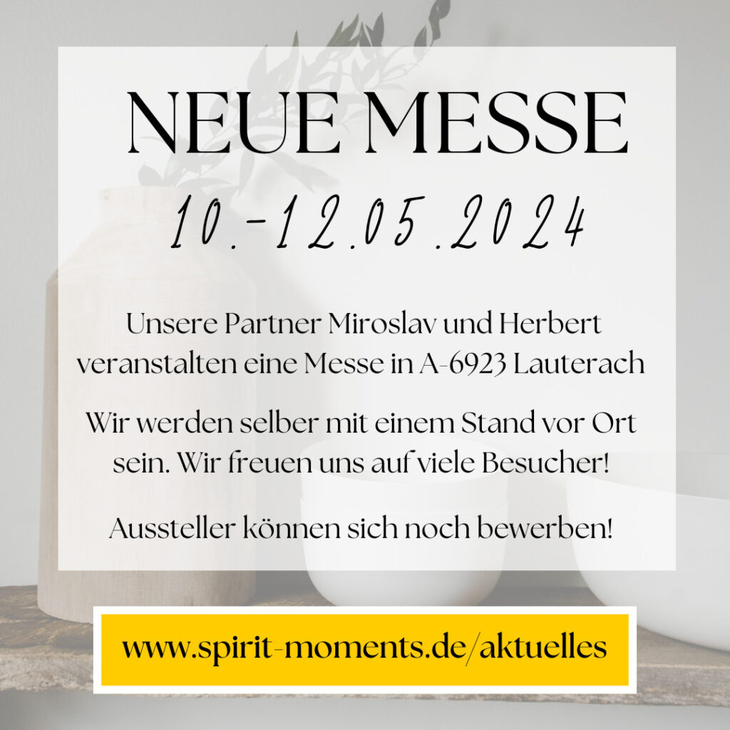 Neue Messe vom 10.-12. Mai 2024 in A-6923 Lauterach bei Bregenz