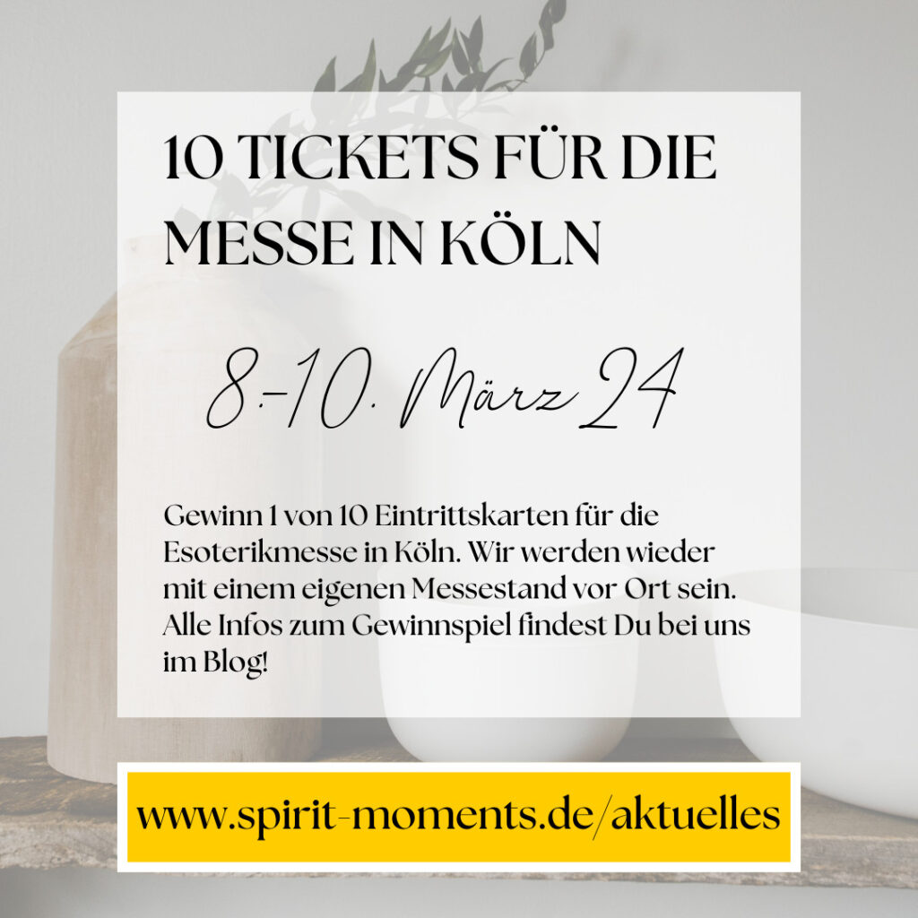 Gewinnspiel: 10 Eintrittskarten für die Esoterikmesse in Köln vom 08.-10. März 2024