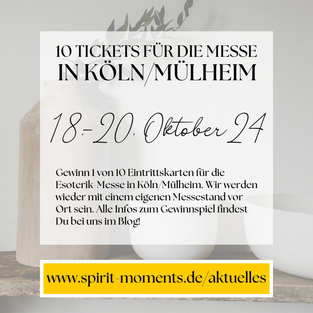 Gewinnspiel: 10 Eintrittskarten für die Esoterikmesse in Köln vom 18.-20. Oktober 2024