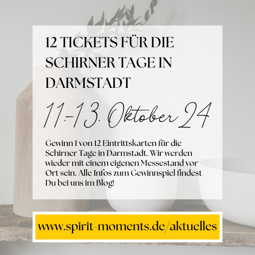 12 Freikarten für die Schirner Tage vom 11.-13. Oktober 2024 in Darmstadt