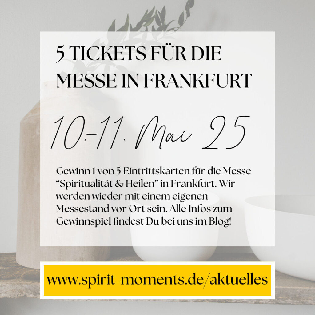 Gewinnspiel: 5 Eintrittskarten für die Esoterikmesse in Frankfurt am 10. und 11. Mai 2025