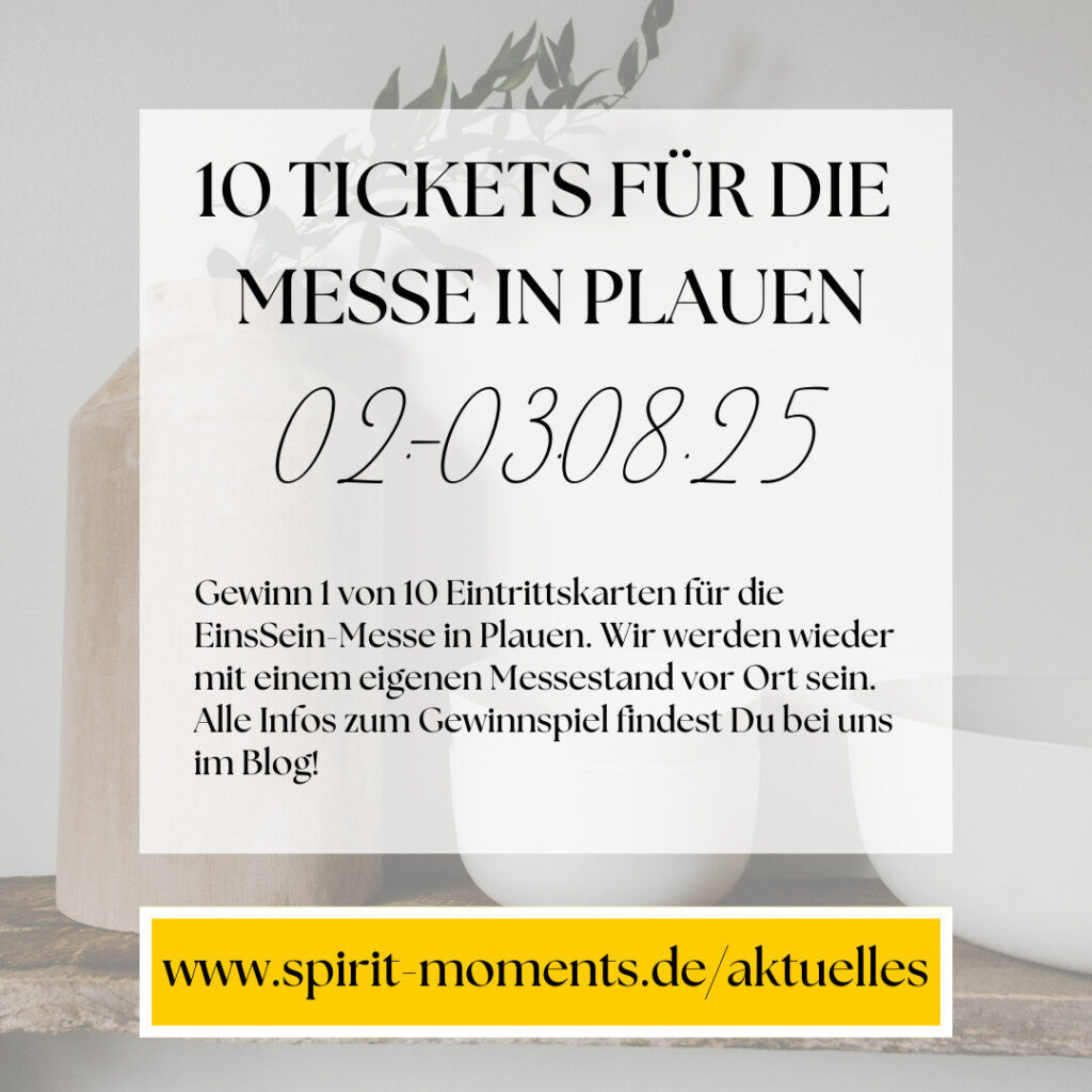 Gewinnspiel: 10 Eintrittskarten für die EinsSein-Messe in Plauen vom 02. - 03. August 2025