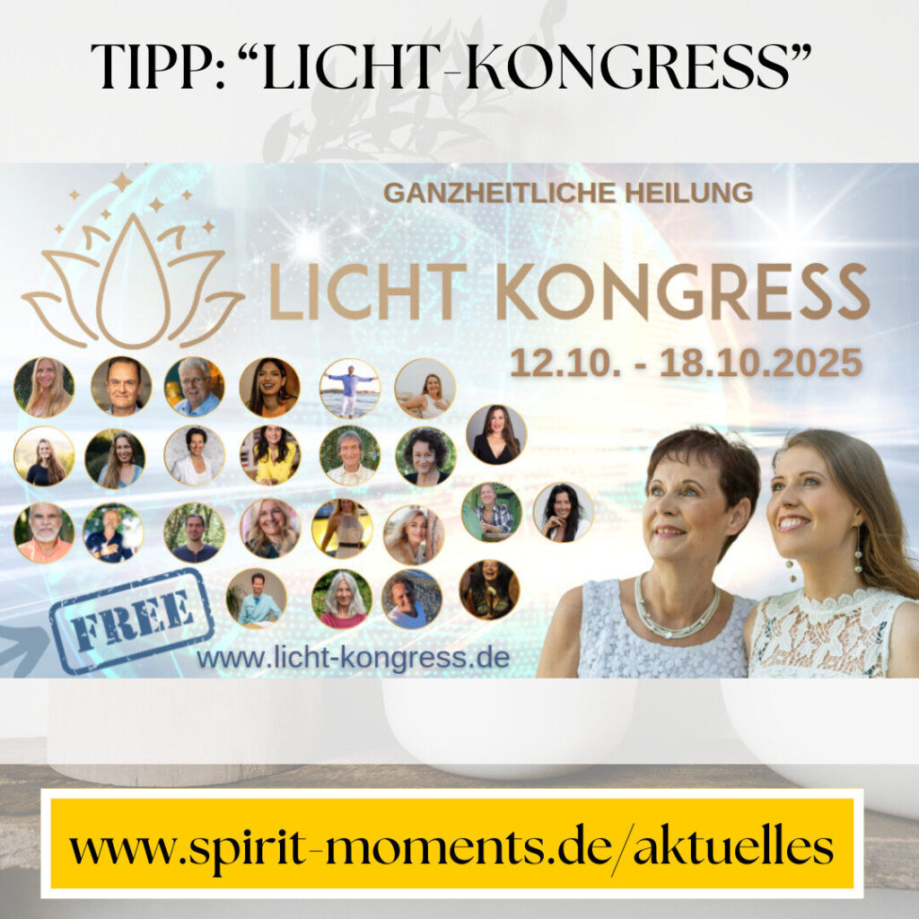 Onlinekongress mit 4 Partnern von Spirit-Moments (plus mir)
