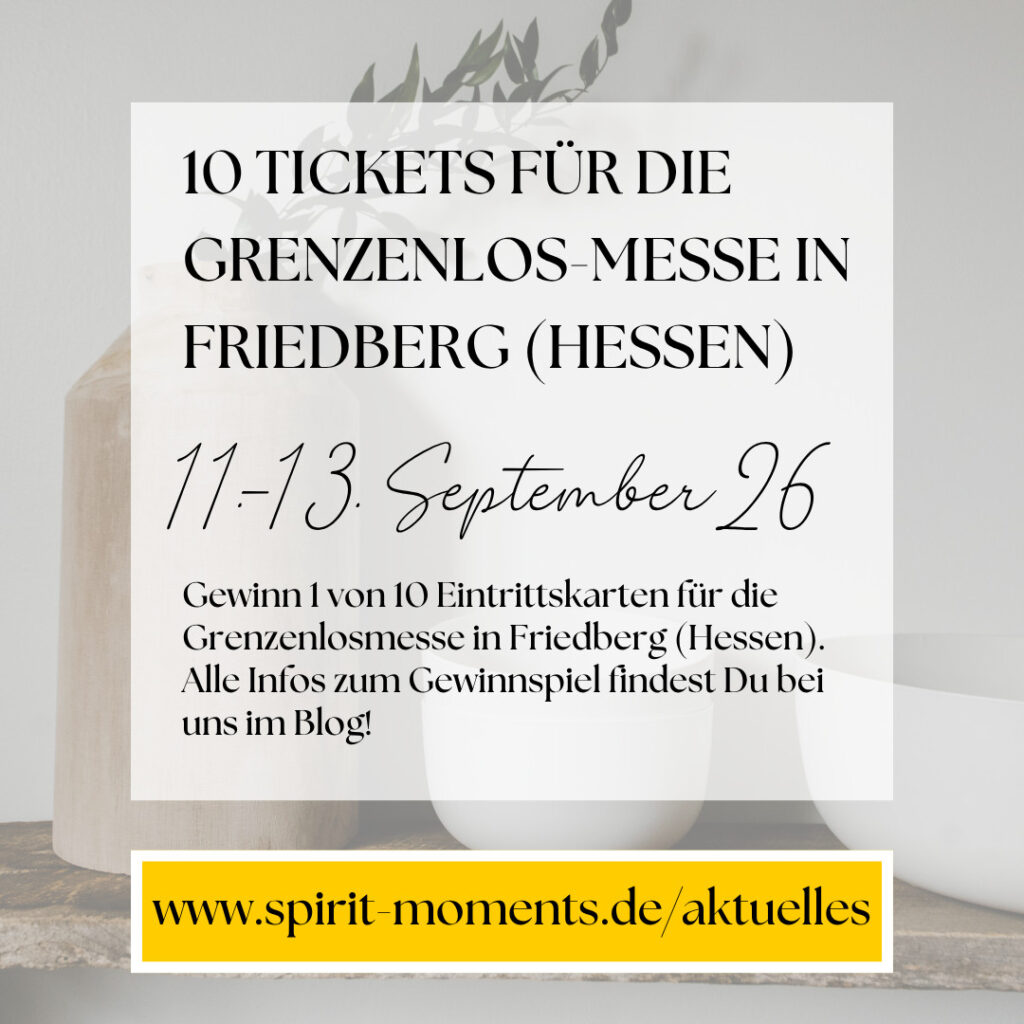10 Freikarten für die 23. Grenzenlos-Messe vom 11.-13. September 2026 in Friedberg (Hessen)