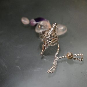 Spiral silberfarben / Steinkäfig 1 - Dorothee Zopp